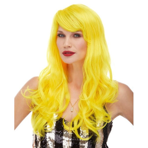 Yellow Burlesque Costume Wig