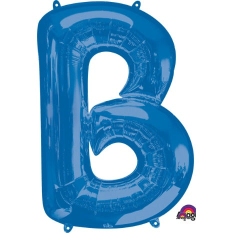 34-Inch Blue Letter B Balloon