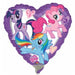 My Little Pony Purple Heart Foil Balloon, 9 Inch