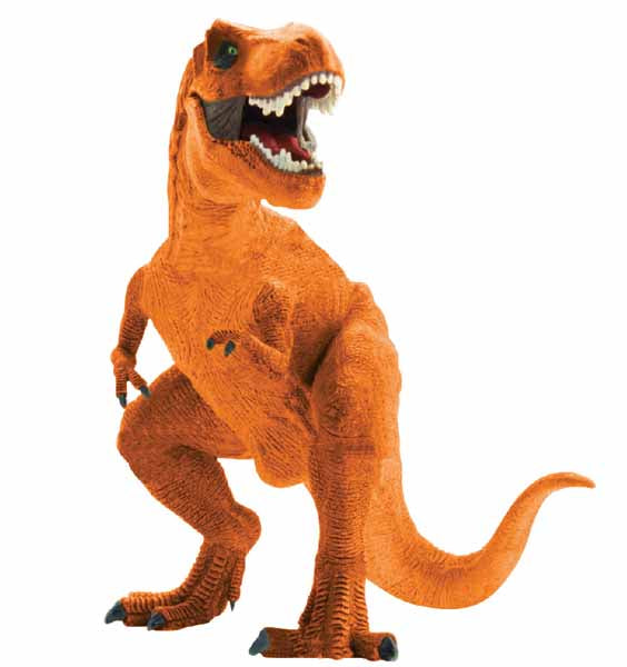 12-Inch Orange Dinosaur Foil Balloon