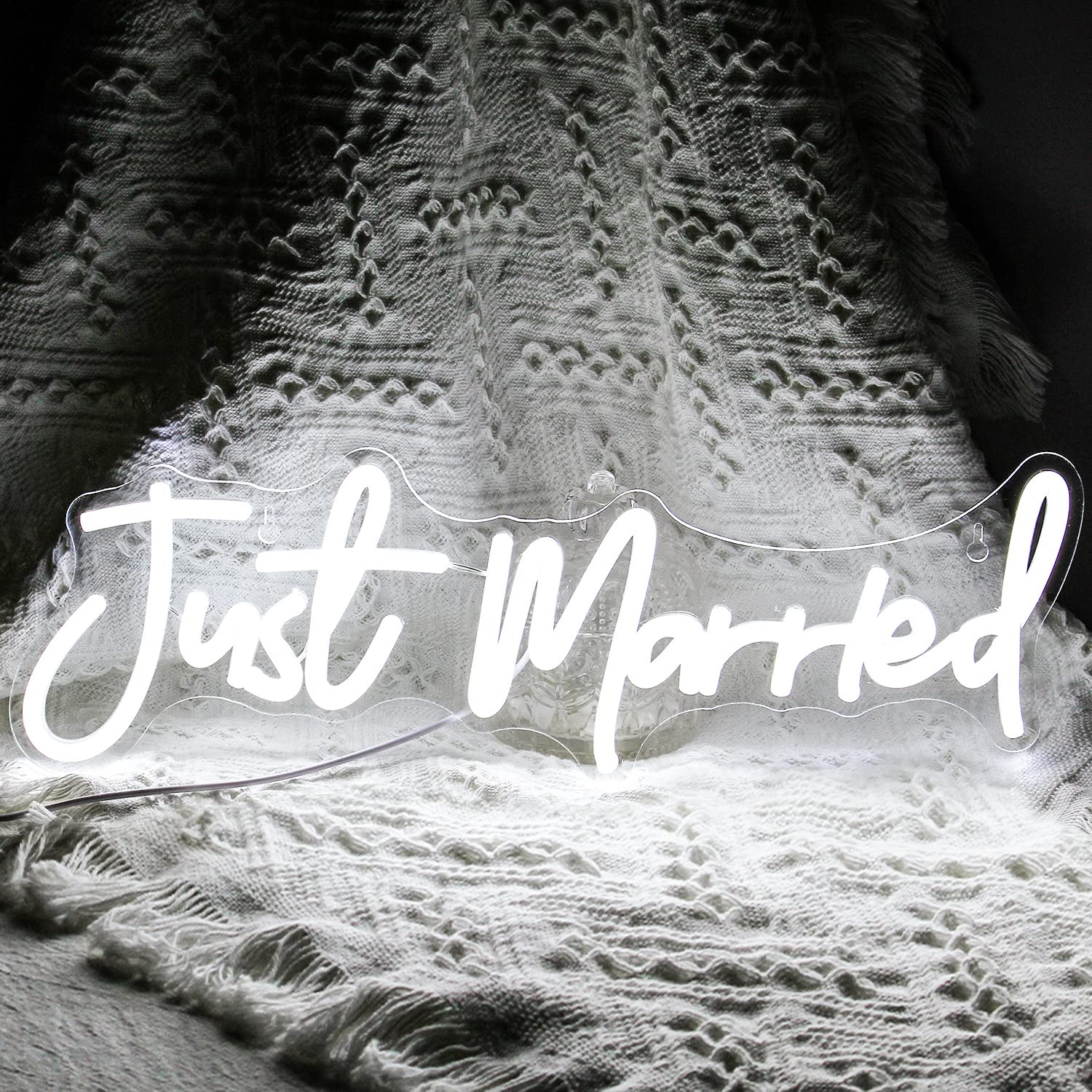 Just Married Neon Sign