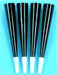 9-Inch Black Foil Party Horns, 144 Count