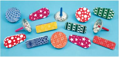 Colorful Deluxe Metal Noisemakers, 50 Count
