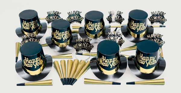 Gold Dust New Year's Eve Party Kit for 10