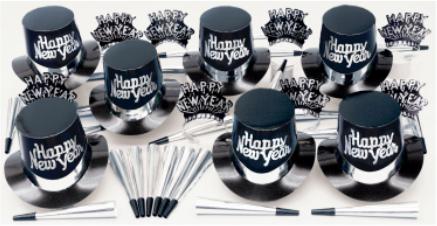 Stardust New Year's Eve Party Kit for 25 Guests
