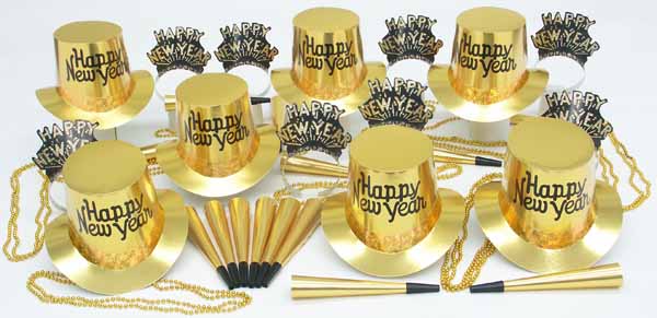 GOLD REGAL PARTY KIT FOR 25