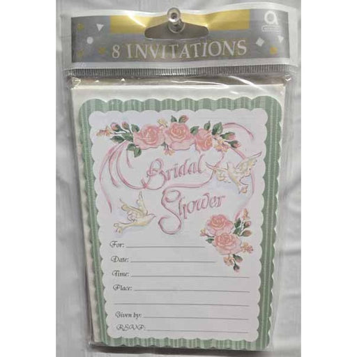 Ribbons & Roses Invitations, 8 Pack