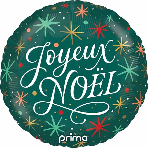 Joyeux Noël 18" Foil Christmas Balloon