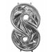 51" Silver Number 8 BalloonFormz Balloon Frame