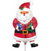 Snowy Santa Mini Shape Foil Balloon