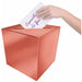Rose Gold Foil Card Box, 9 x 9 Inches