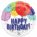 15" Happy Birthday Balloons Panoramic Foil Balloon
