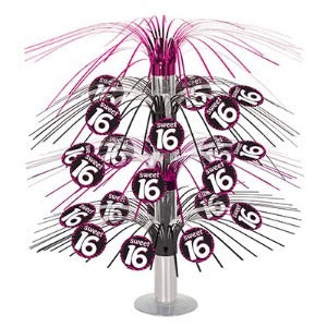 Sweet 16 Cascade Centerpiece, 18 Inches