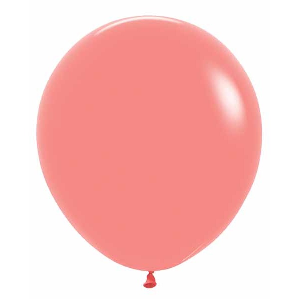 Deluxe Tropical Coral 18 Inch Latex Balloons, 25 Pack