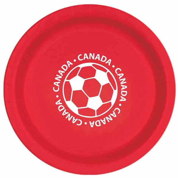 CANADA SOCCER PLATES 9" 8/PKG T26