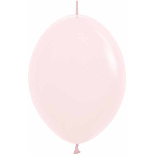 Sempertex Matte Pink 12-Inch Link Balloons, 25 Count