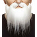 White Costume Moustache and Beard, 21 x 20 cm