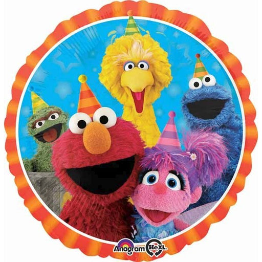 Sesame Street Fun 18-Inch Round Foil Balloon