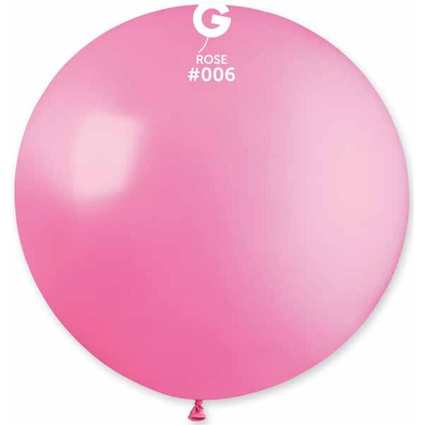 Gemar 31-Inch Rose #006 Latex Balloon, 1 Count