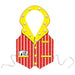 Prismatic Dealer's Vest for Casino Parties, 1 Count