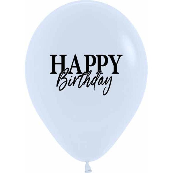 Sempertex Simply Happy Birthday 11" Latex Balloons, 50 Count