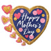 24 Inch Happy Mother's Day Glitter Dots Foil Balloon
