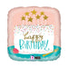 Birthday Confetti Cake 18-Inch Square Holographic Foil Balloon