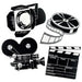 Black & White Movie Set Cutouts, 4 Pack