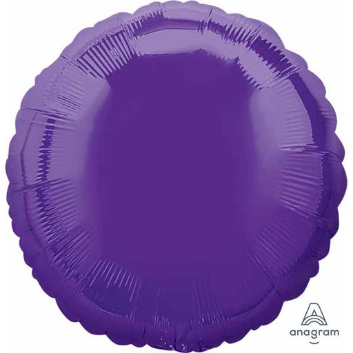 18-Inch Quartz Purple Round Foil Balloon