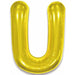 34" Gold Letter U Foil Balloon