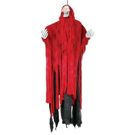 36-Inch Hanging Red Reaper Halloween Decoration
