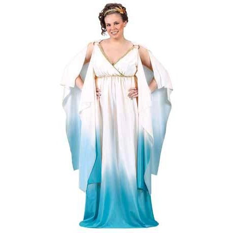 Greek Goddess Plus Size Costume with Ombre Gown