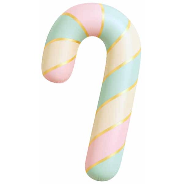 DECO PASTEL SWIRL CANDY CANE 14" 2/PK