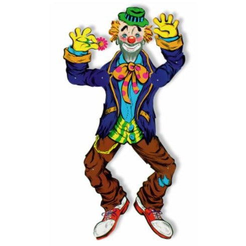52-Inch Jointed Hobo Clown Decoration, 1 Count