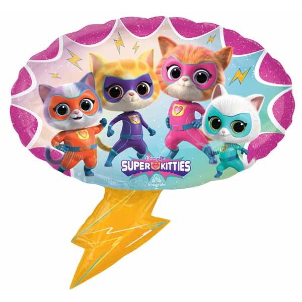 SuperKitties 27-Inch Shaped Foil Balloon