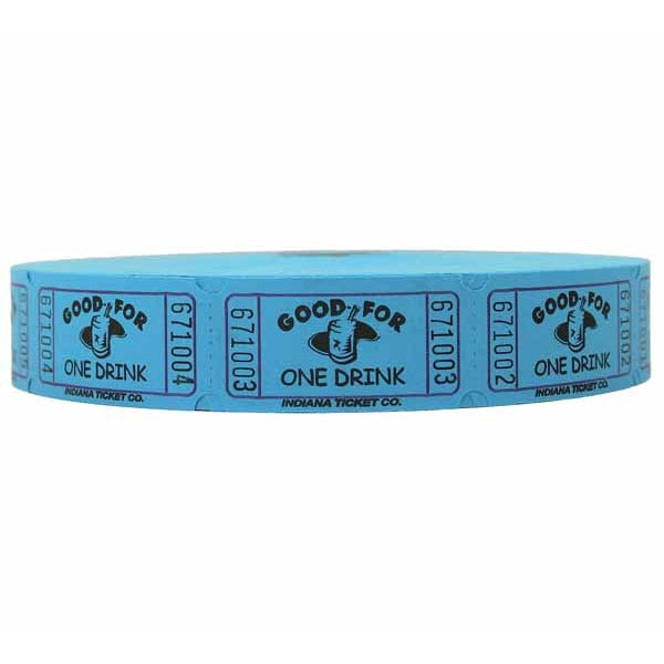 ROLL TICKETS 2000 GOOD 1 DRINK BLUE