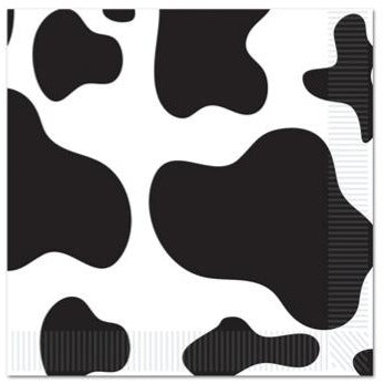 Cow Print 2-Ply Beverage Napkins, 16 Count
