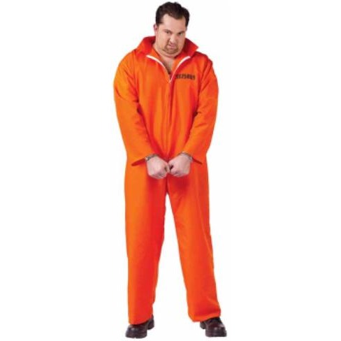 Got Busted Plus Size Orange Prisoner Costume