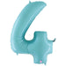 Megaloon Pastel Blue Number 4 Balloon