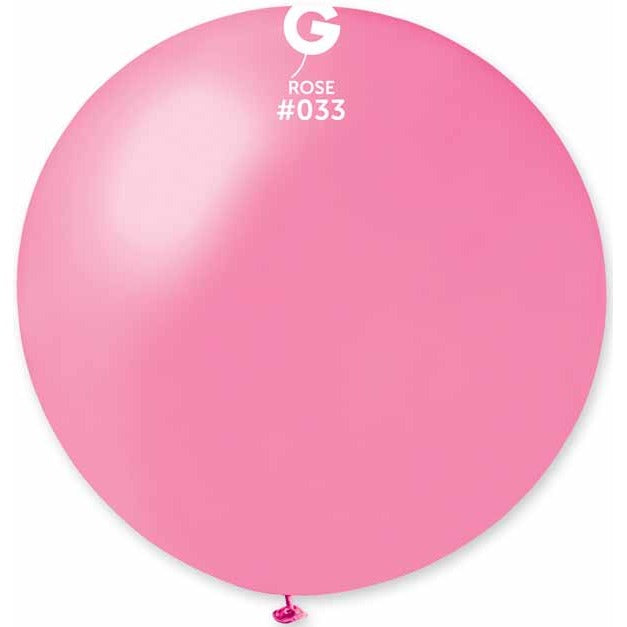 Gemar 31" Metallic Rose #033 Latex Balloon, 1 Count