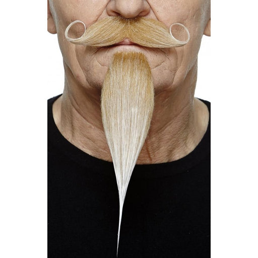 Blonde Moustache and Beard Costume Set