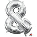16-Inch Silver Ampersand Foil Balloon