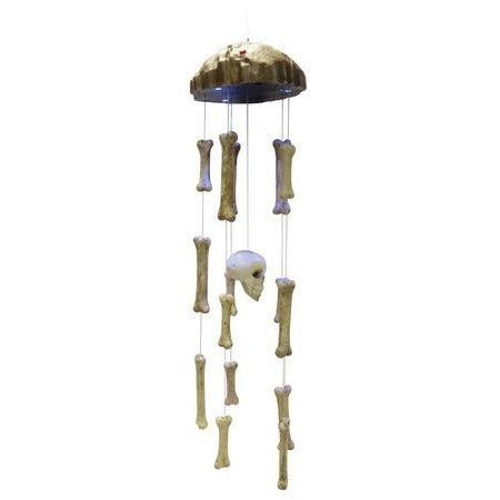 Skull & Bones Halloween Wind Chime, 31 Inches