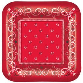 9-Inch Bandana Plates, 8-Pack