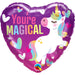 Magical Unicorn 18-Inch Heart Foil Balloon