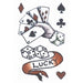 Tinsley Transfers Lucky Dice Vintage Temporary Tattoo