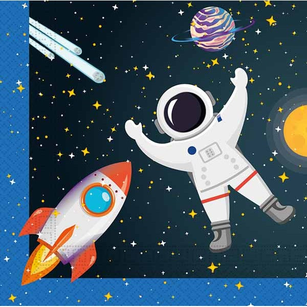 Rocket Space 2-Ply Luncheon Napkins, 20 Count
