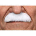 Pure White Costume Moustache, 7 cm