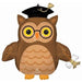 Graduate Wise Owl 30" Foil Graduation Balloon