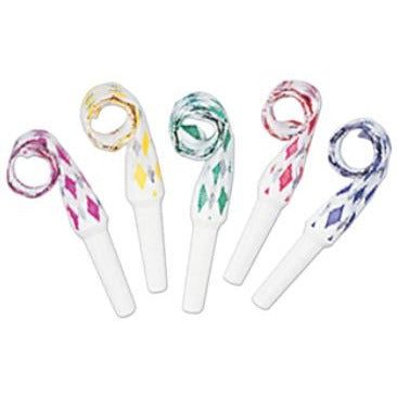 16" Party Blowouts in Assorted Colours, 4 Pack